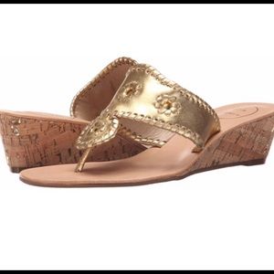 Jack Rogers Gold Sandals